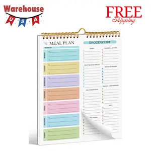 Meal Planner Notebook 8.5x11”, 50 Sheets Magnetic