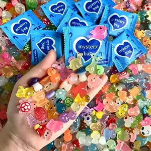 【2026 Color Mini Resin Animal Ornaments】Luminous Resin Cute Animal Decorations,Creative Decorations for Home Office Desk,Cute Collectible Figurines，Gift for Students & Children