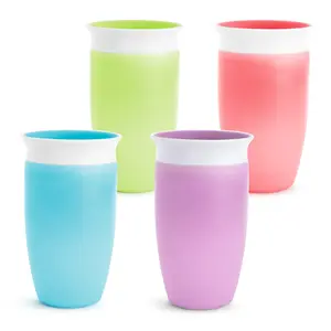 Munchkin Miracle 360° Spill-Proof Sippy Cup, 10oz, 4-Pack