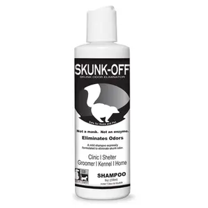 Skunk Off Pet Shampoo – Ready to Use Skunk Odor Remover for Dogs, Cats, Home, Carpet, Car – Pet Odor Eliminator for Skunk Odor (8 oz)