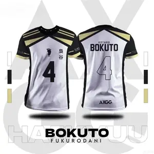 Haikyuu Fukurodani Bokuto Anime Men T-Shirts 2025 New Summer Fashion Casual Jersey Round Neck Top Short-Sleeve Tee Men Clothing