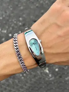 Y2K Water Drop Watch, Vintage Dial, Quartz Movement, Unisex Casual Style, Waterproof Metal Case, Perfect Gift for Anniversaries, Casual Analog Watch