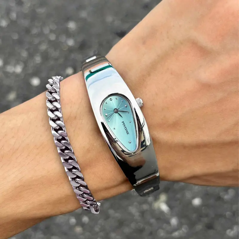 Y2K Water Drop Watch, Vintage Dial, Quartz Movement, Unisex Casual Style, Waterproof Metal Case, Perfect Gift for Anniversaries, Casual Analog Watch, Fashionable Stylish Watch, Trendy Watch, Casual Trendy Wristwatch, Fashion Wristwatches