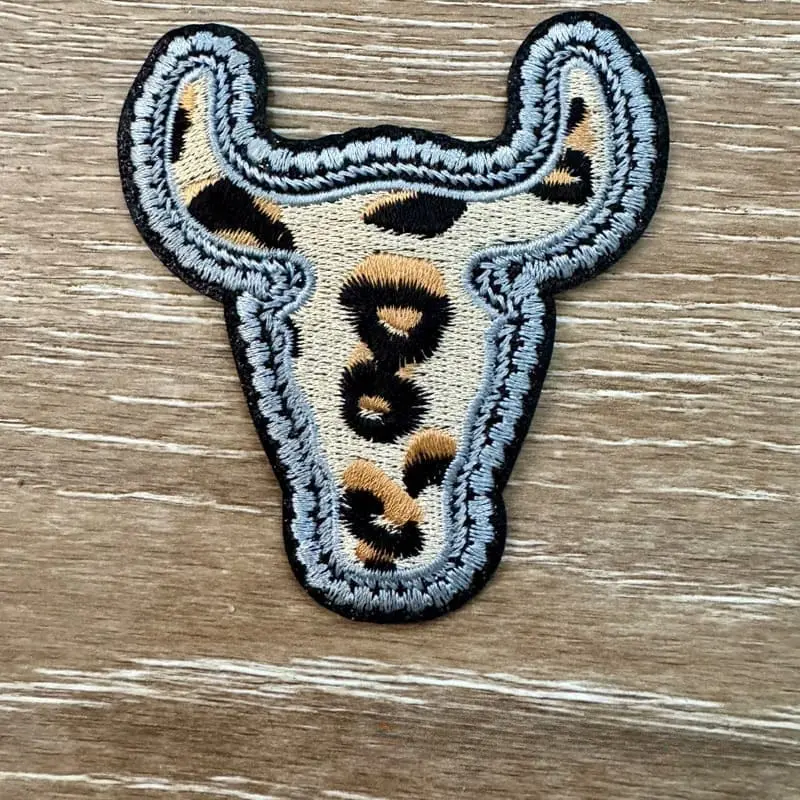 Leopard Steer Iron-On Patch