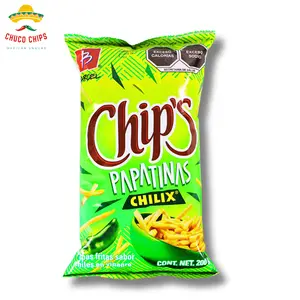 Barcel Chips Papatinas Chilix | 200 Grams | Authentic Mexican Chips | Spicy Crunchy Crispy Snack | Authentic Mexican Chips & Snacks by Chuco Chips