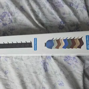 2  Hat Organizer for Baseball Caps, Hat Rack for Wall with Strong Adhesive Hold up to 18 Hats, Hat Hanger Strong Adhesive/Wall Drilled for Door,Bedroom,Closet