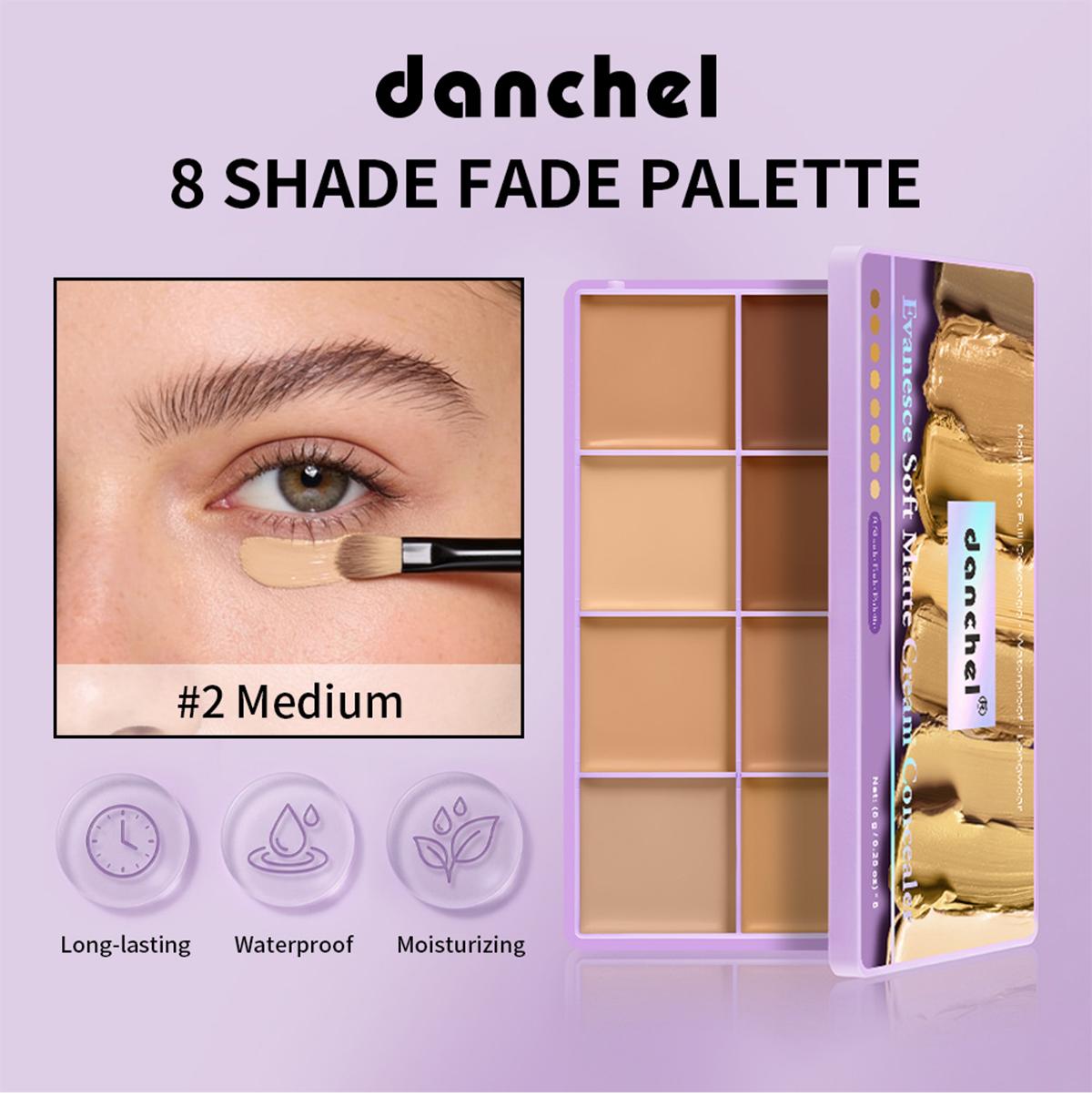 Danchel 1-Count Concealer Palette, Multi-Use Concealer, Longwear Concealer, 8 Shades Available, All-in-One Multi-Effect, Soft Mist Luxury Finish, Waterproof & Transfer-Proof, Long-Wearing, All-Day Coverage, Suitable for All Skin Types Danchel 1-Count Concealer Palette, Multi-Use Concealer, Longwear Concealer, 8 Shades Available, All-in-One Multi-Effect, Soft Mist Luxury Finish, Waterproof & Transfer-Proof, Long-Wearing, All-Day Coverage, Suitable for All Skin Types