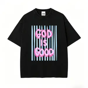 Unisex God is Good Print T-Shirt Plus Size Shirt Cotton