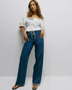 Women's Legendary Loose Drawstring Trouser Jean - Under Shade