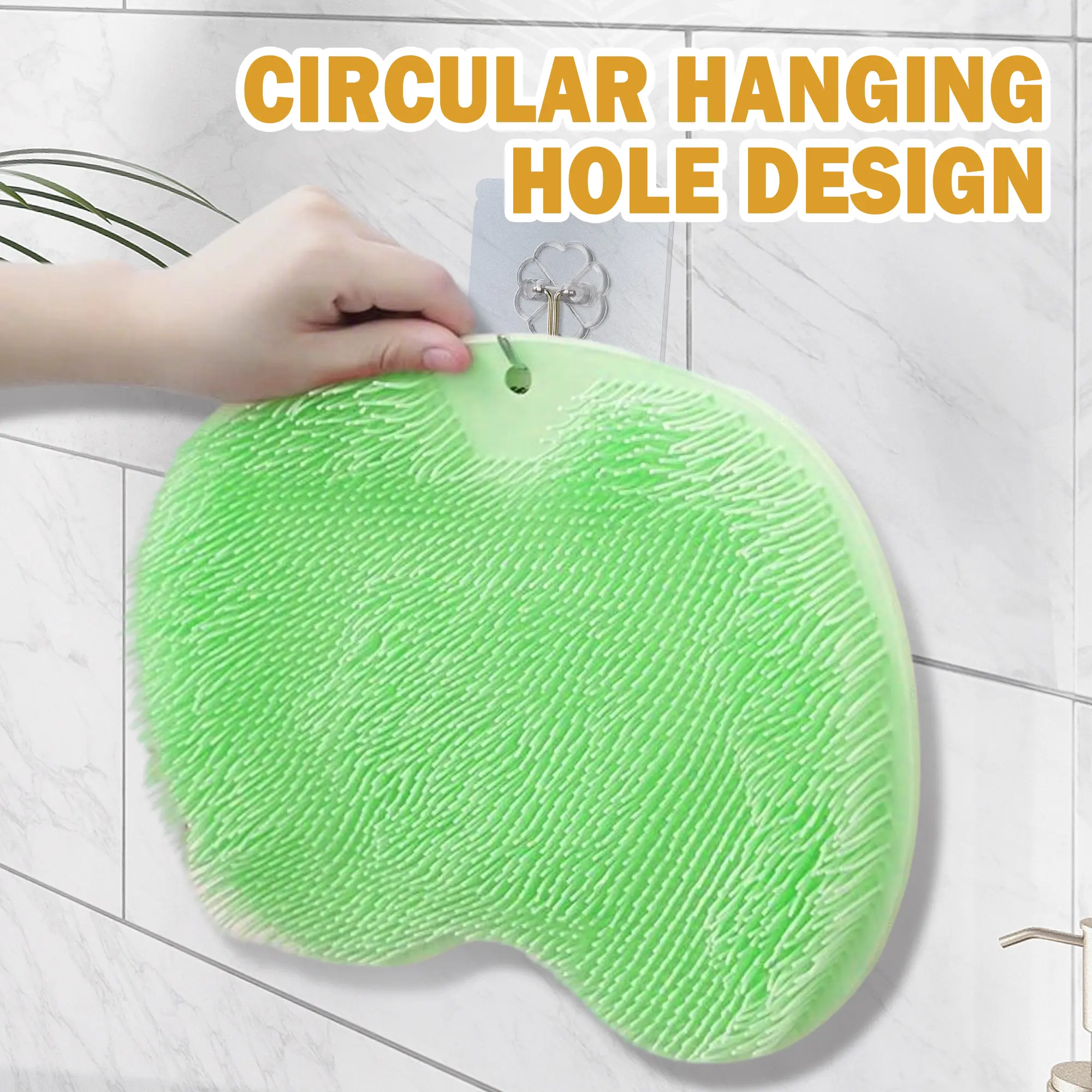 1 Count Exfoliating Shower Massage Scraper, Home Spa Foot Care Tool - Gentle Massage During Cleansing