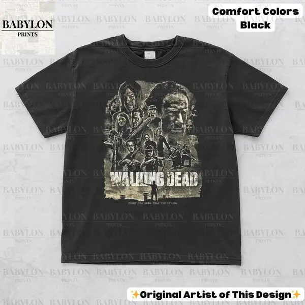 T-Shirt Daryl Dixon The Walking Dead Per Bambini E Ragazzi - Stile Vintage