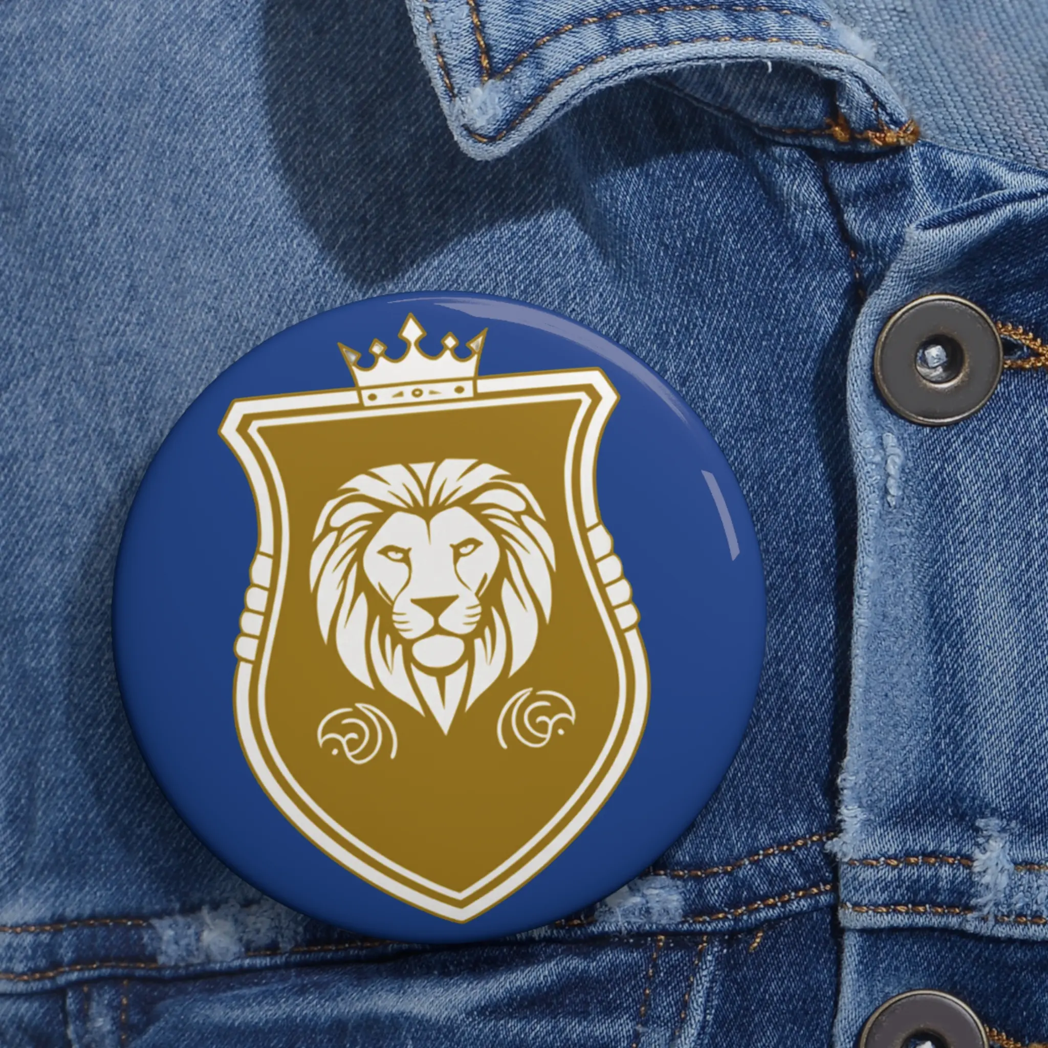 Lion Shield Heritage Pin – "The Authority Insignia"
