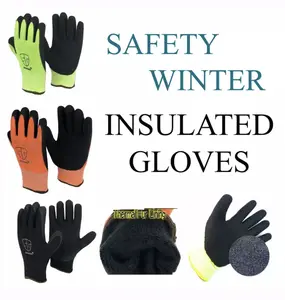 6 Pair Safety Thermal Insulated work gloves winter