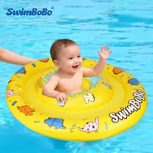 Inflatable PVC Swimming Net Seat Ring, Durable Swim Aid for Kids, Safe Pool Float for Learning to Swim
