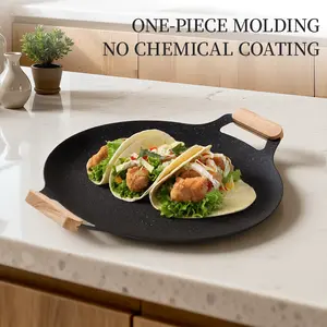 Grill Pan Non Stick Pan Barbecue Plate BBQ Portable Grill,Camping Korea Griddle Grill Pan Outdoor Camping BBQ Stove Roasting Grill Plate Kitchenware