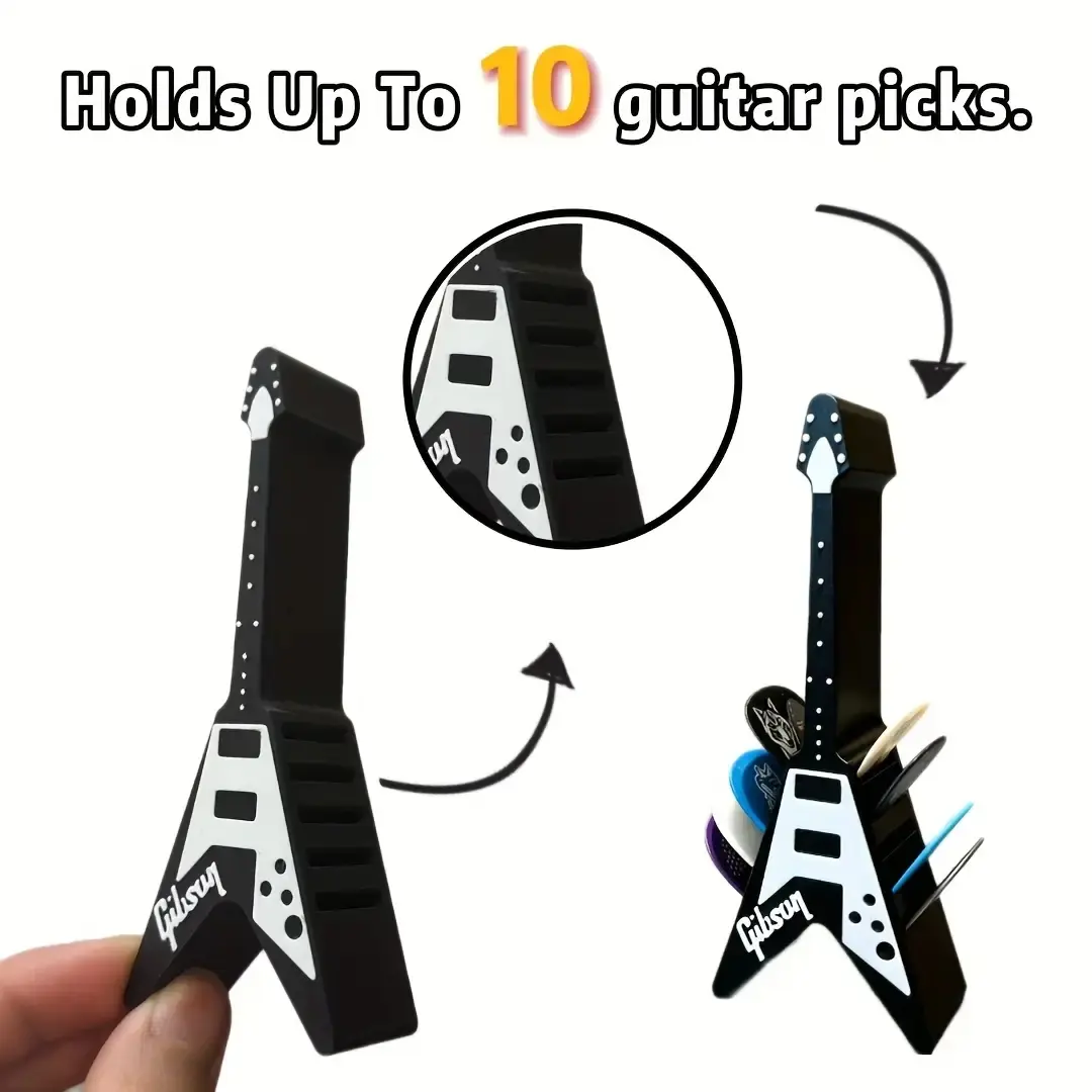 Guitar Pick Holder Organizer, Durable Guitar Picks Storage Case, Perfect Gift for Guitarists & Music Lovers, Ideal for Electric Guitars