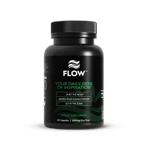 FLOW - Your Daily Dose of Inspiration | 60 Count | 1000mg Rice Flour | Focus for Enhanced Creativity & Concentration