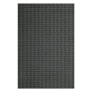 5 x 7 ft Polyester Black Rectangular Soft Non Slip Modern Soild Living Room Bedroom Dining Room Machine Washable Area Rug
