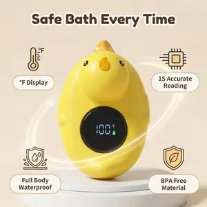 Baby Bath Safety Duck | Instant Fahrenheit Readout, Waterproof & Shockproof Design, No More Guessing Water Temp
