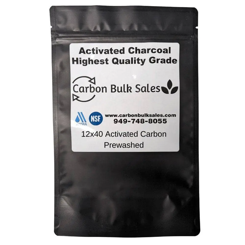 12x40 Activated Carbon - Ultra Pure Prewashed Coconut Charcoal