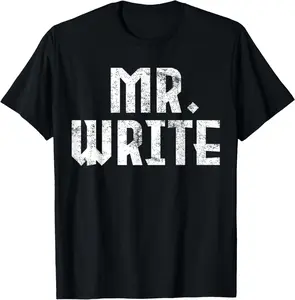 100% cotton Unisex Write Writing Author Journalist Writer's Gift T-Shirt