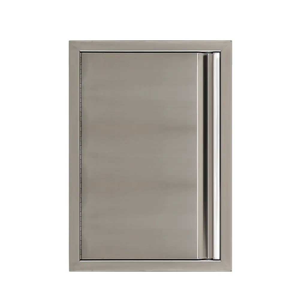 High-Quality Stainless Steel Access Door for Outdoor Kitchen - Flush Mount Commercial Sliding Door Hardware - Rust-Resistant, Easy Install, for BBQ Island, Grill Station, Cabinets - Single door,24-17 Inches