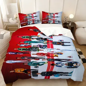 3-Piece F1 Themed Bedding Set (1 Duvet Cover + 2 Pillowcases), Lightweight Soft All-Season Bedding, No Comforter, Ideal for Bedroom, Home & Dorm Decor Gift