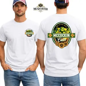 Cider Shirt, Apple Cider Graphic Tee, Rustic Orchard Back Print, St Patrick Drinking Gift Apparel for Men and Women.