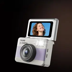 Cute Thumb-sized Y11 CCD Camera! Portable Flip Screen Design, High-definition Shooting. Comes with 32G Memory Card, Perfect for Students To Record Life.