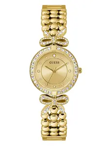 GUESS Female Gold-Tone Analog Watch