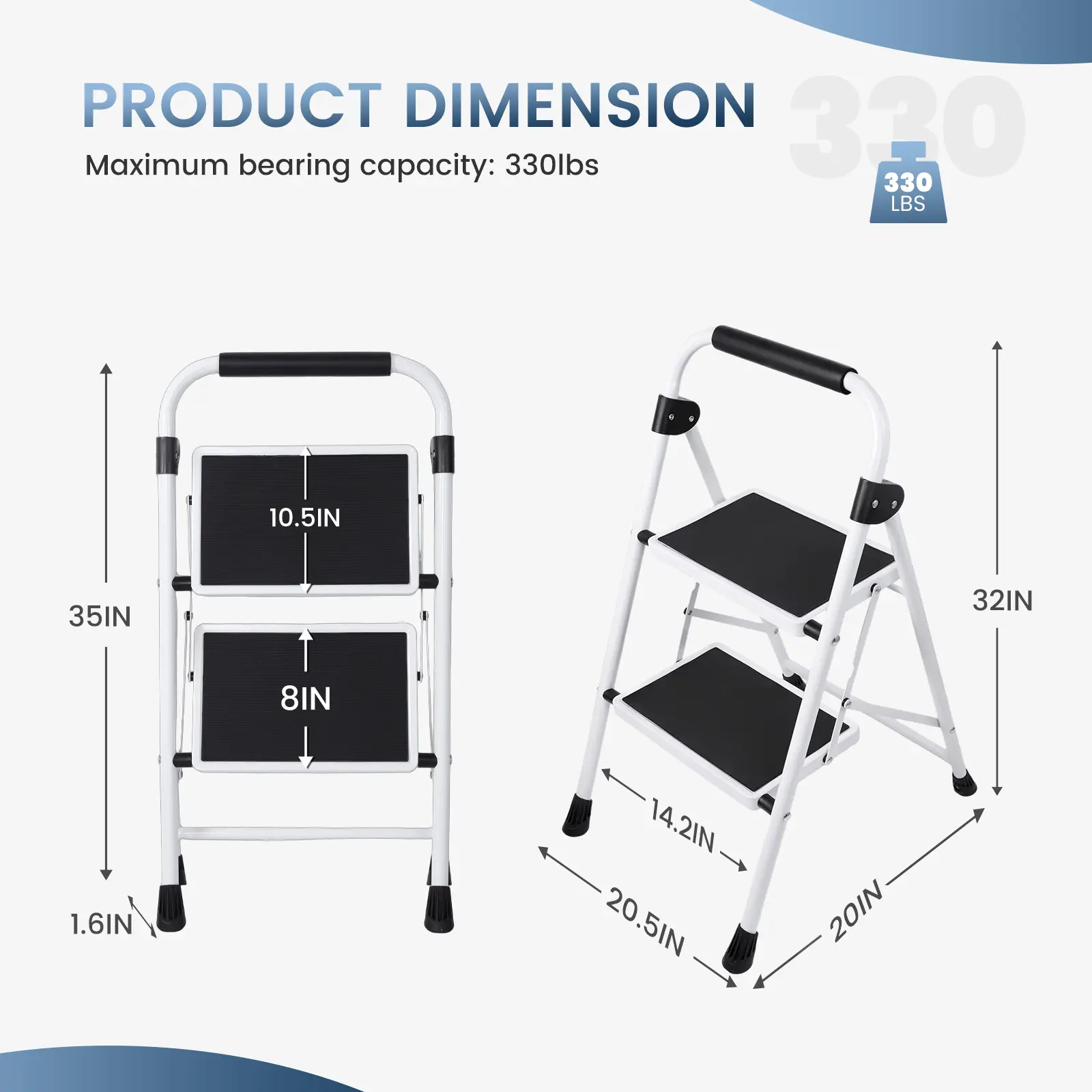 2 Steps - Iron Pedal - Black and White