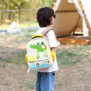 Cartoon 3D Dinosaur Kids Backpack |   Lightweight, Lining, Adjustable Strap for Casual Outings