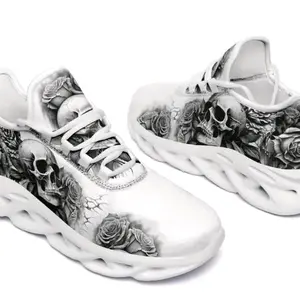 Tattoo skull collection lightweight tennis shoe.