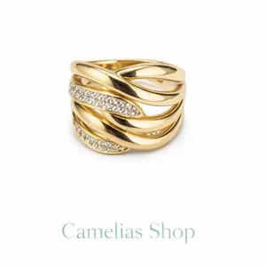 14k Gold Plated COD# RING-0043 Beautiful Ring with Zirconia for Women