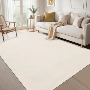 Area Rugs for Living Room Washable Rug Solid Rug for Bedroom Modern Throw Rugs Stain Resistant Throw Carpet Low Pile Floor Cover for Office Dining Room
