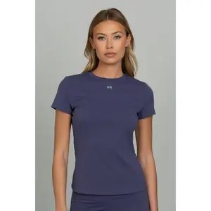 Pale Indigo Essential Full Length Short Sleeve