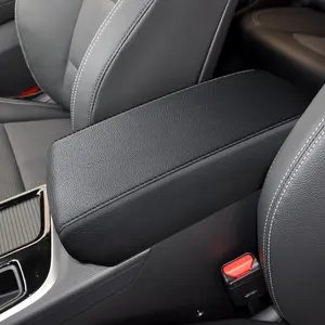 Car Interior Armrest Cover, Anti-Scratch Black Leather for 2015-2019 Hyundai Sonata, Easy to Install, Memory Foam