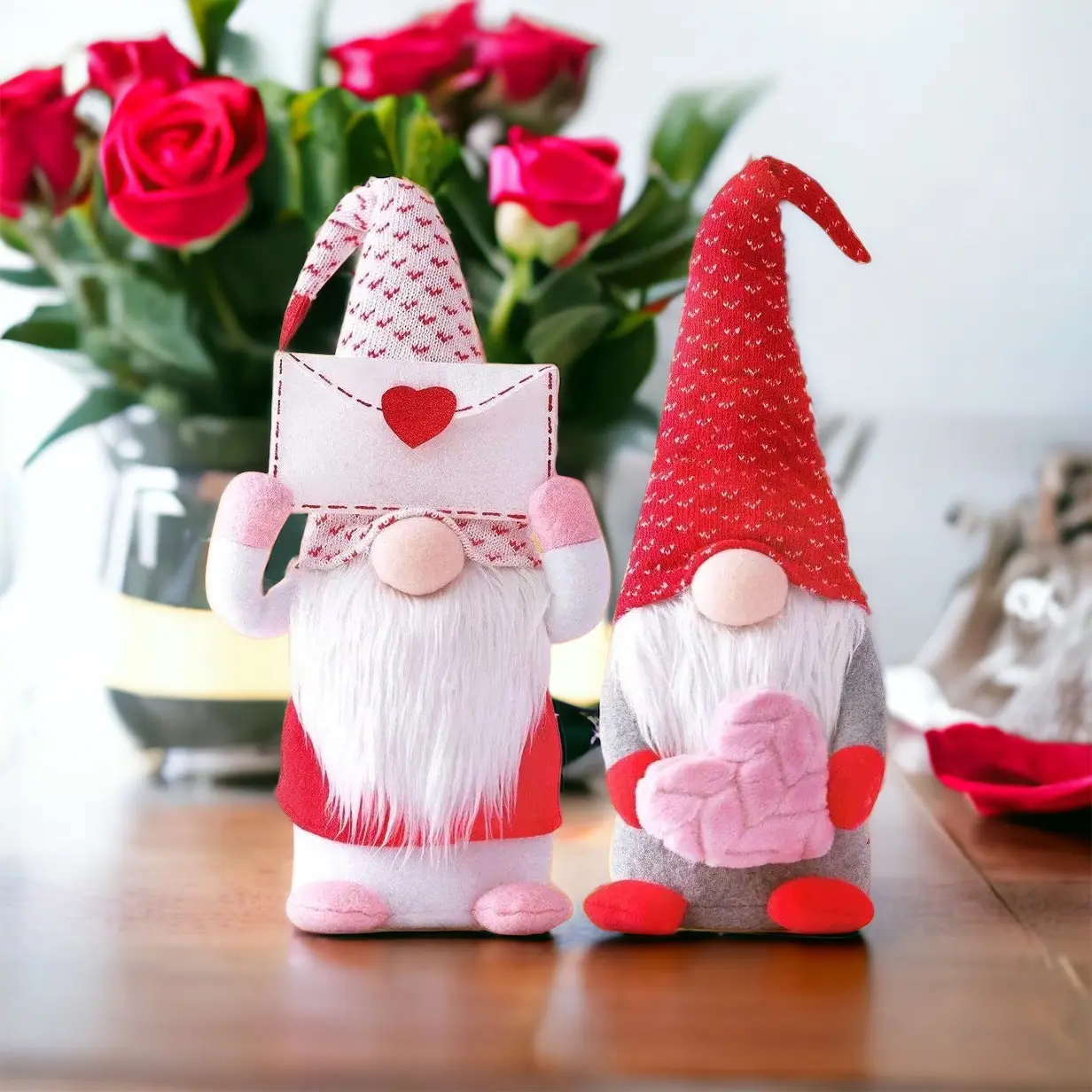 Valentine’s Day Gnomes Couple Gift Ornaments Decor