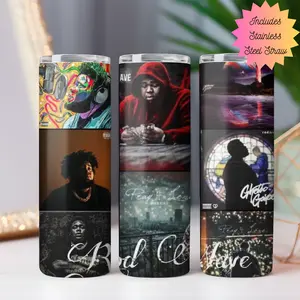 Rod Wave Nostalgia Tumbler - 20 oz Kitchenware Drinkware Water Bottles