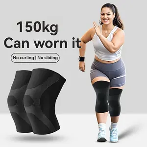 A pair of extra-large knee brace, suitable for individuals up to 150kg. Unisex design, warm and comfortable, knee support for obese individuals. Suitable for running, basketball, jumping rope, and fitness workouts
