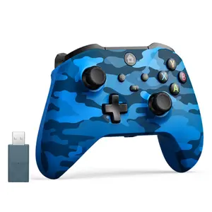 Controller for X-BOX/PC, Hall Effect Controller Support Turbo, 2.4G Plug and Play Gaming Gamepad with 3.5mm Headphone Jack/Dual Vibration, Compatible with X-BOX , X-BOX Series S/X, PC, IOS, Android Platforms(Camo Blue)