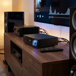 Low Latency Bluetooth Audio Adapter: 3D Surround Stereo Receiver, Multi-Function Converter for Old Speakers & Car Systems. Supports AUX Input, RCA Output, 3.5mm Jack, TF Card Playback. Portable Design, Essential Audio Adapter.