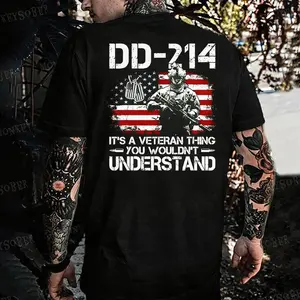 DD-214 Veteran 250 Years Anniversary Eagle American Flag Military Arrmy RED Heavy Cotton T-shirt, Independence day Patriotic, 4th of July Army, Military Menswear Casual, Gift Streetwear Graphic Classic