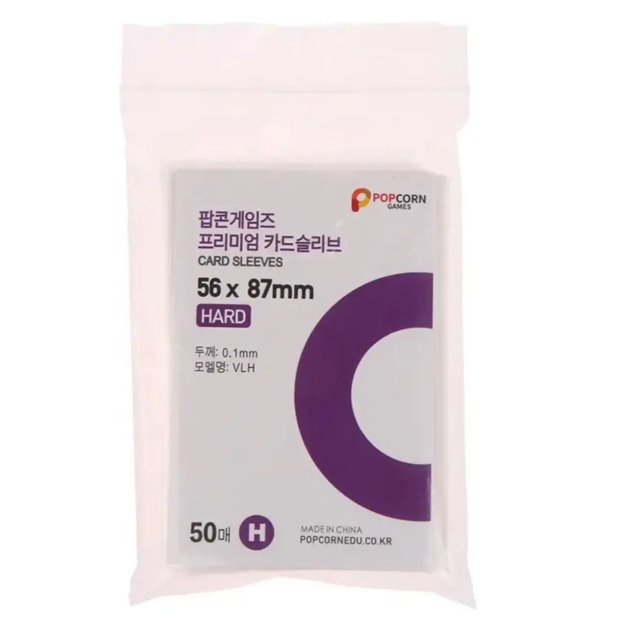 popcorn card sleeves [Popcorn Games] Premium Card Sleeve HARD 80 x 120mm (50 sheets)