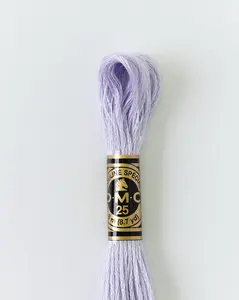 DMC Embroidery Stranded Thread - Six-Strand Embroidery Floss - 26 - Lavender White