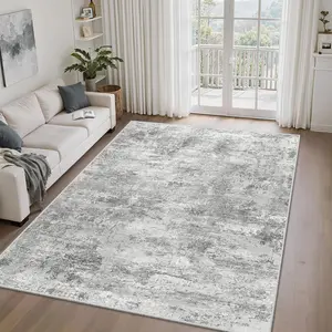 ComiComi Abstract Washable Area Rug - Large, Soft, Non-Slip, Stain-Resistant Decorative Rug for Living Room (Living Room Decor), Bedroom, Home Accessory (Various Sizes)