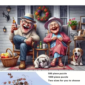 S&H 500/1000 Piece Adult Puzzle, High Quality, Stress Relief Fun Family Game, Suitable for Birthdays, Christmas, Halloween, Best Gift, Deeply Loved by Puzzle Enthusiasts