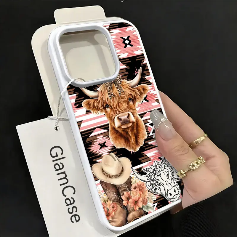 Highland Cow Western Phone Case Cute Boho Style for iPhone 17 16 15 14 13 12 11 Plus Pro Max Charming Gift. - TikTok Shop Highland Cow Western Phone Case Cute Boho Style for iPhone 17 16 15 14 13 12 11 Plus Pro Max Charming Gift. - TikTok Shop