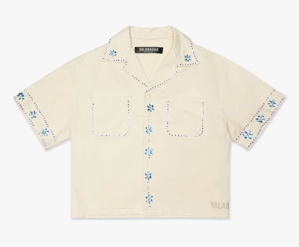 Valabasas Gem woven Button Down shirt Crew 1005