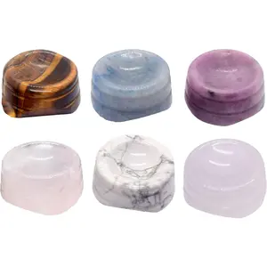 6 count Small And Exquisite Mini  Base  Sphere Stands Egg Base Display Display Pedestals Sphere Holders  Spheres for  Ball (6 colour)